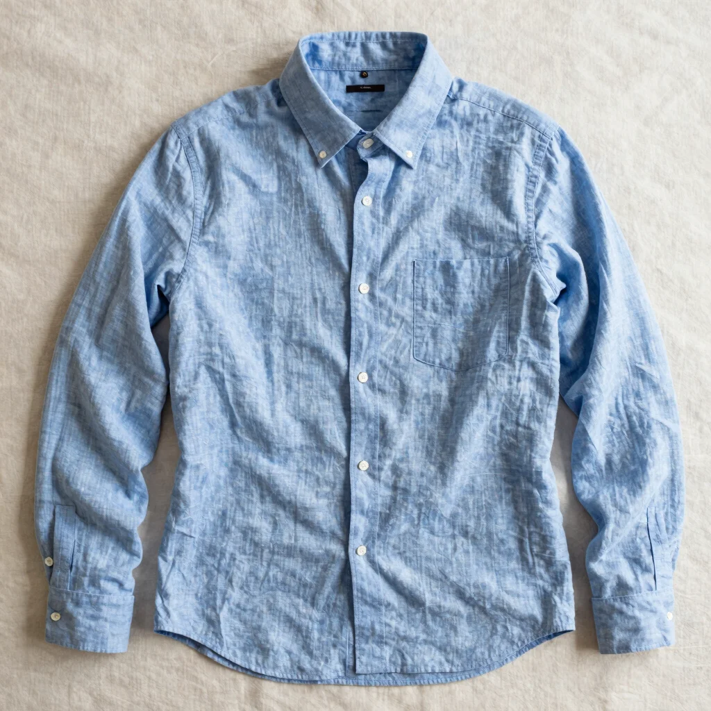Relaxed Linen-Blend Button Shirt