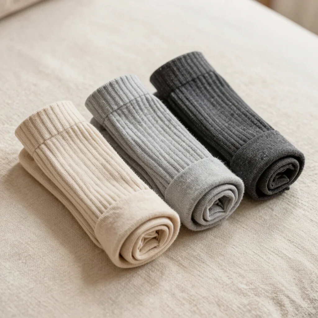 Ribbed Cotton Ankle Socks 3-Pack